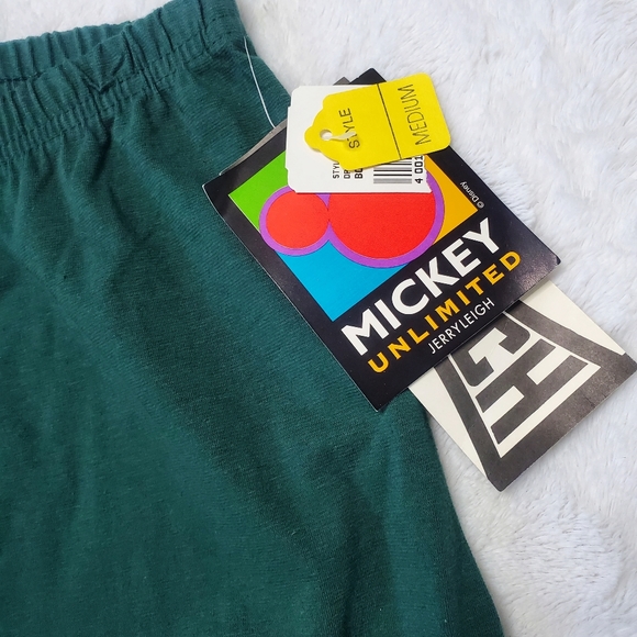 NEW | Vintage | 90's RARE Mickey Unlimited Jerry Leigh Green Lightweight Pant - Picture 4 of 6
